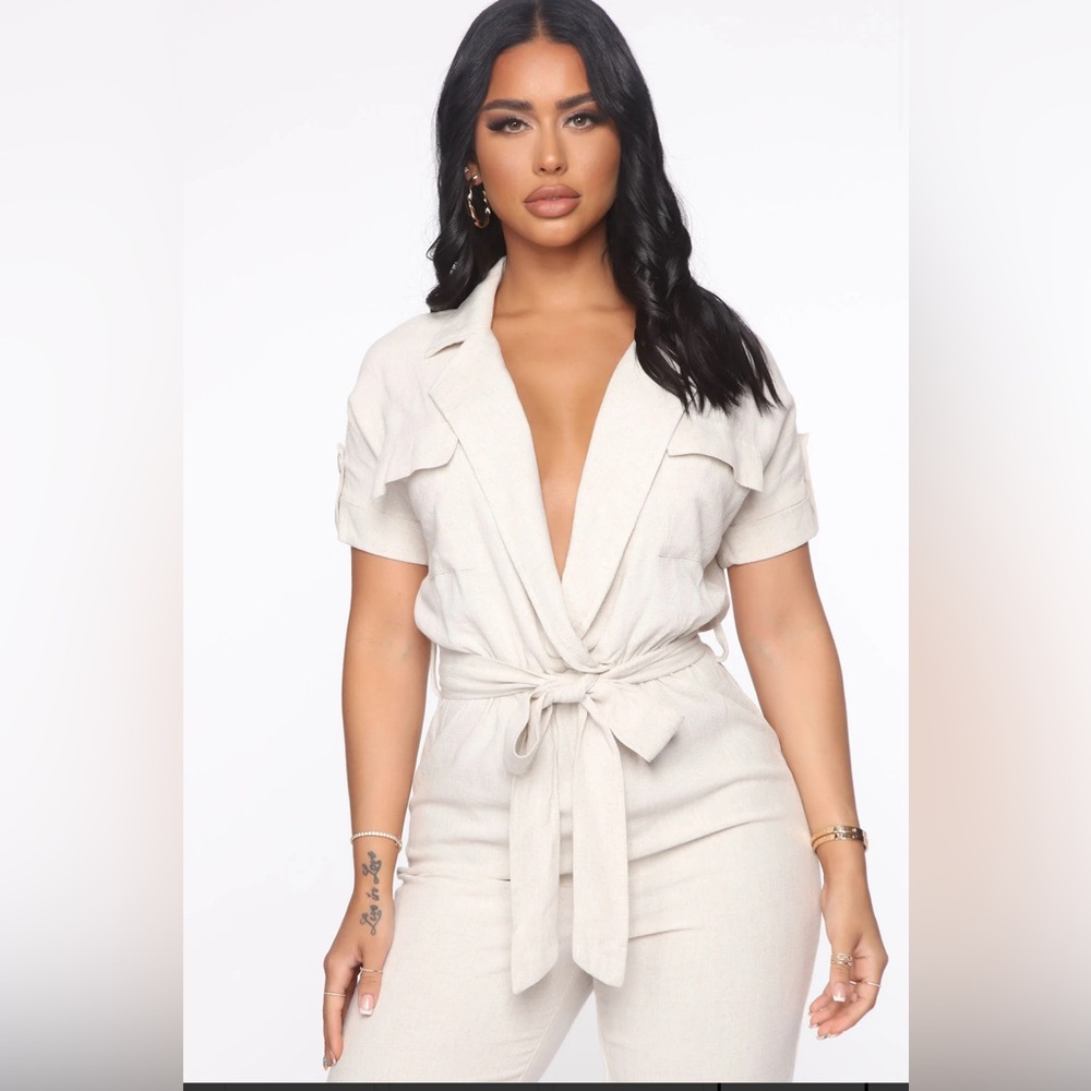 Fashion nova “problem free” utility jumpsuit. BRAND NEW WITH TAGS